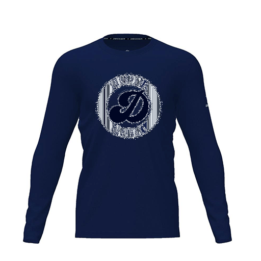 [CUS-DRIF-TEES-PER-CNK-LSL-NVY-YXS-LOGO3] Dri Fit Performance T-Shirt (Youth XS, Navy, Logo 3, Long Sleeve)