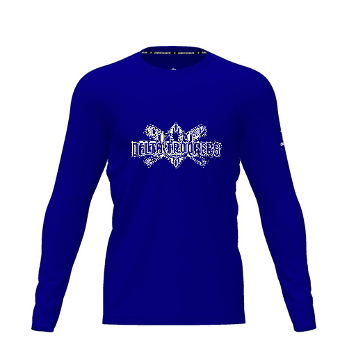 [CUS-DRIF-TEES-PER-CNK-LSL-RYL-YXS-LOGO1] Dri Fit Performance T-Shirt (Youth XS, Royal, Logo 1, Long Sleeve)