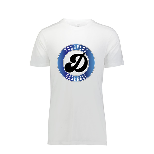 [FTSCUBWH-AS-LOGO3] Decker Men's Tri-Blend T-Shirt - Short Sleeve (Adult S, White, Logo 3)