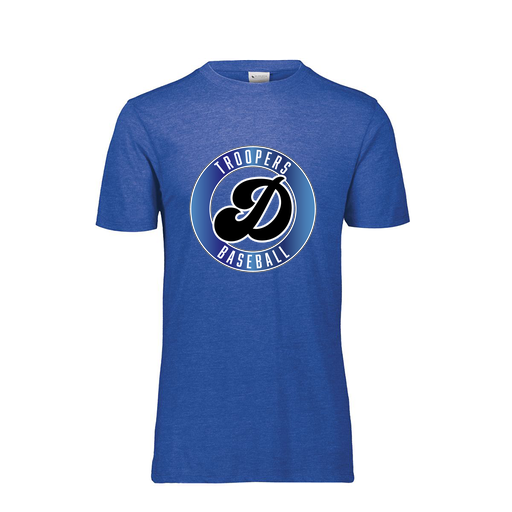 [FTSCUBNV-AS-LOGO3] Decker Men's Tri-Blend T-Shirt - Short Sleeve (Adult S, Navy, Logo 3)