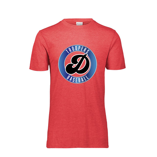 [FTSCUBRD-AS-LOGO3] Decker Men's Tri-Blend T-Shirt - Short Sleeve (Adult S, Red, Logo 3)