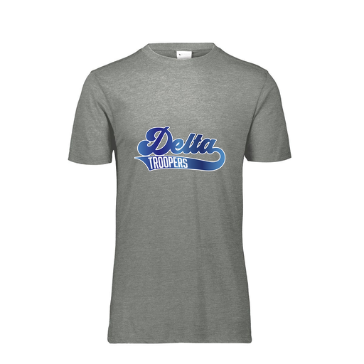 [FTSCUBGY-YS-LOGO2] Decker Youth Tri-Blend T-Shirt - Short Sleeve (Youth S, Gray, Logo 2)
