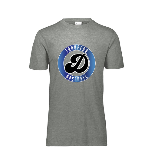 [FTSCUBGY-YS-LOGO3] Decker Youth Tri-Blend T-Shirt - Short Sleeve (Youth S, Gray, Logo 3)