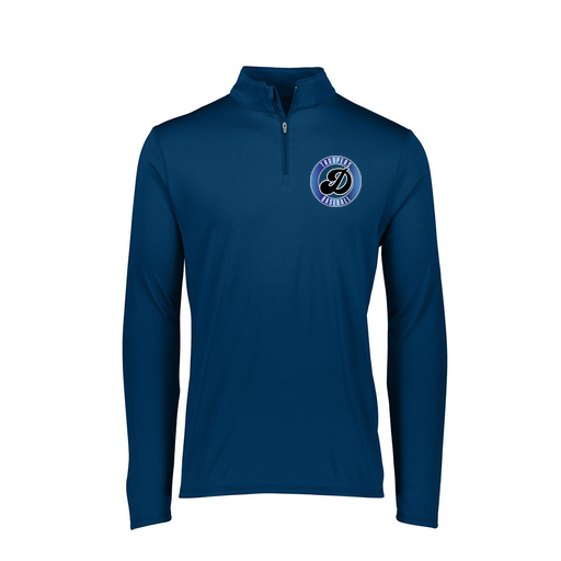 [FTLQFLNV-FAXS-LOGO3] Decker Women's Flex-Lite 1/4 Zip Shirt (Female Adult XS, Navy, Logo 3)