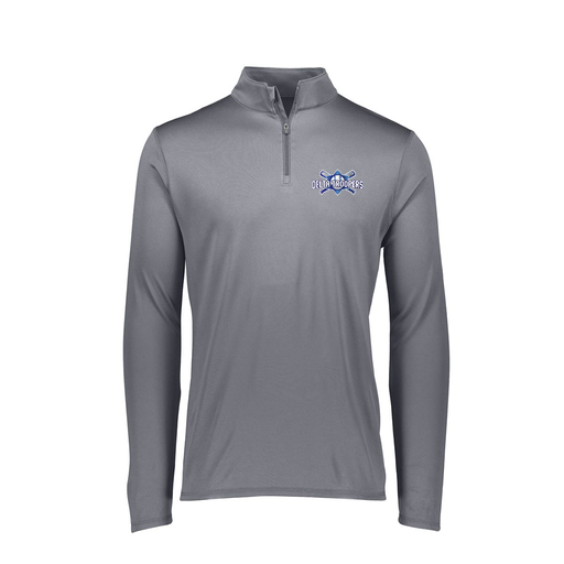 [2787.059.XS-LOGO1] Ladies Dri Fit 1/4 Zip Shirt (Female Adult XS, Gray, Logo 1)