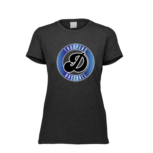 [FTSCUBBK-FAXS-LOGO3] Decker Women's Tri-Blend T-Shirt - Short Sleeve (Female Adult XS, Black, Logo 3)