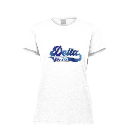 [FTSCUBWH-FAXS-LOGO2] Decker Women's Tri-Blend T-Shirt - Short Sleeve (Female Adult XS, White, Logo 2)
