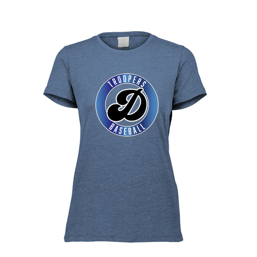 [FTSCUBNV-FAXS-LOGO3] Decker Women's Tri-Blend T-Shirt - Short Sleeve (Female Adult XS, Navy, Logo 3)