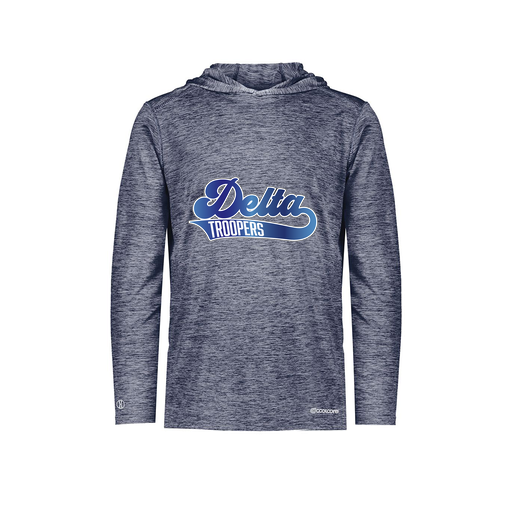 [FOLHCGNV-AS-LOGO2] Decker Men's Charge Hoodie (Adult S, Navy, Logo 2)