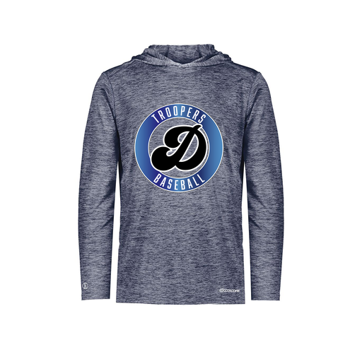 [FOLHCGNV-AS-LOGO3] Decker Men's Charge Hoodie (Adult S, Navy, Logo 3)