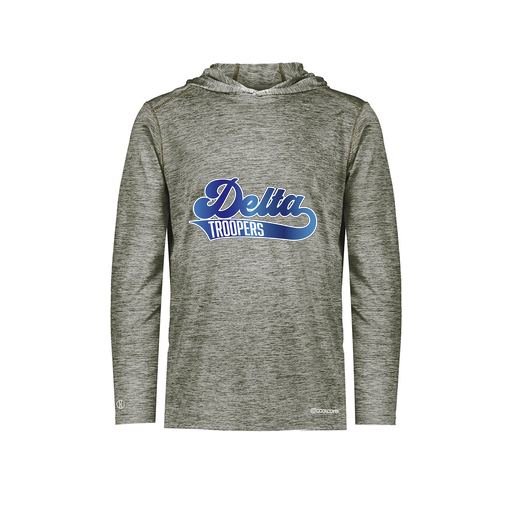 [FOLHCGGY-AS-LOGO2] Decker Men's Charge Hoodie (Adult S, Gray, Logo 2)