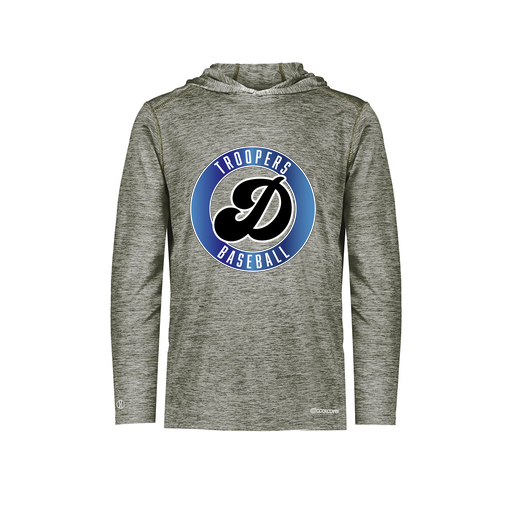 [FOLHCGGY-AS-LOGO3] Decker Men's Charge Hoodie (Adult S, Gray, Logo 3)