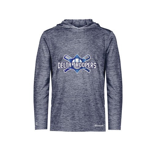 [FOLHCGNV-YS-LOGO1] Decker Youth Charge Hoodie (Youth S, Navy, Logo 1)
