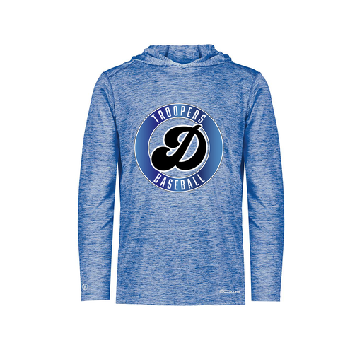 [FOLHCGRY-YS-LOGO3] Decker Youth Charge Hoodie (Youth S, Royal, Logo 3)