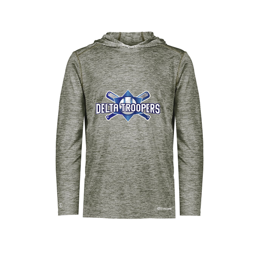 [FOLHCGGY-YS-LOGO1] Decker Youth Charge Hoodie (Youth S, Gray, Logo 1)