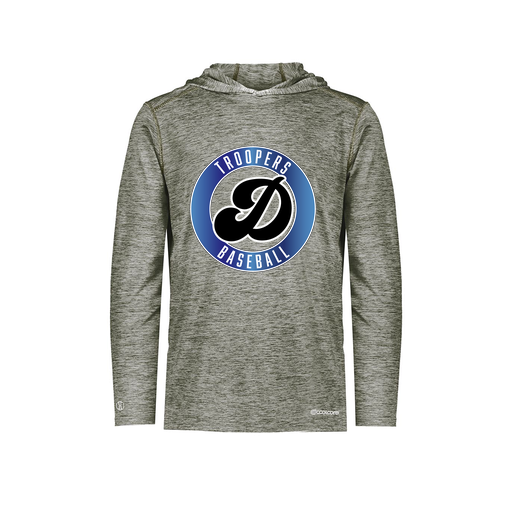 [FOLHCGGY-YS-LOGO3] Decker Youth Charge Hoodie (Youth S, Gray, Logo 3)