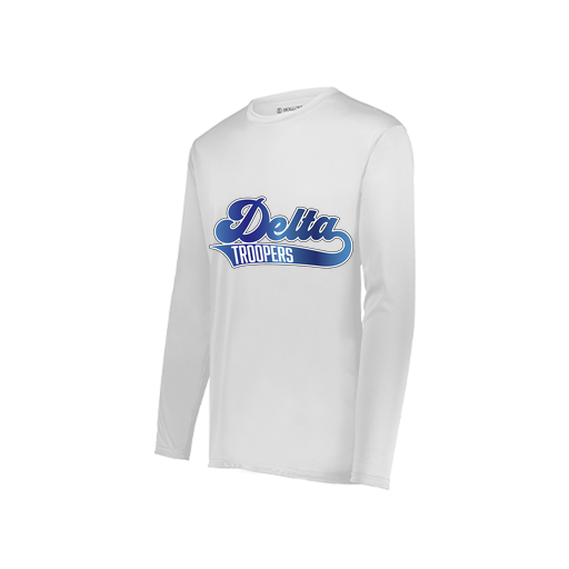 [222822.005.XS-LOGO2] Men's LS Smooth Sport Shirt (Adult XS, White, Logo 2)