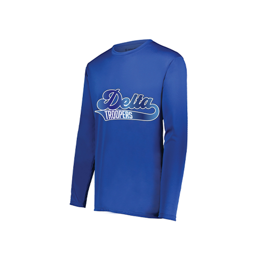 [222822.060.XS-LOGO2] Men's LS Smooth Sport Shirt (Adult XS, Royal, Logo 2)