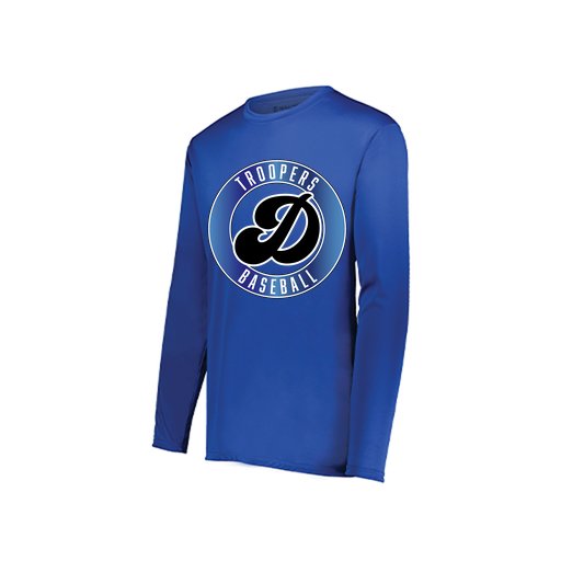 [222822.060.XS-LOGO3] Men's LS Smooth Sport Shirt (Adult XS, Royal, Logo 3)