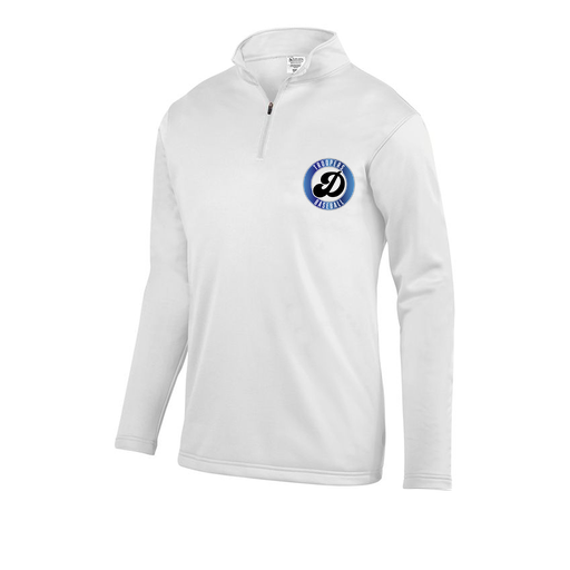 [DFW-FFQZ-WHT-AS-LOGO3] Men's FlexFleece 1/4 Zip (Adult S, White, Logo 3)