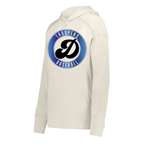 [222798-WHT-FAXS-LOGO3] Ladies Ventura Thin Knit Hoodie (Female Adult XS, White, Logo 3)